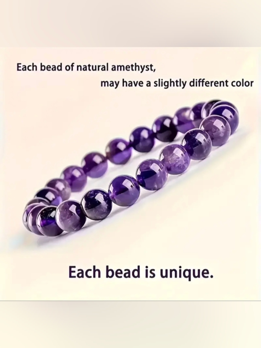 Natural Amethyst Bracelet New With Tags Stress Reducer - Picture 2 of 11